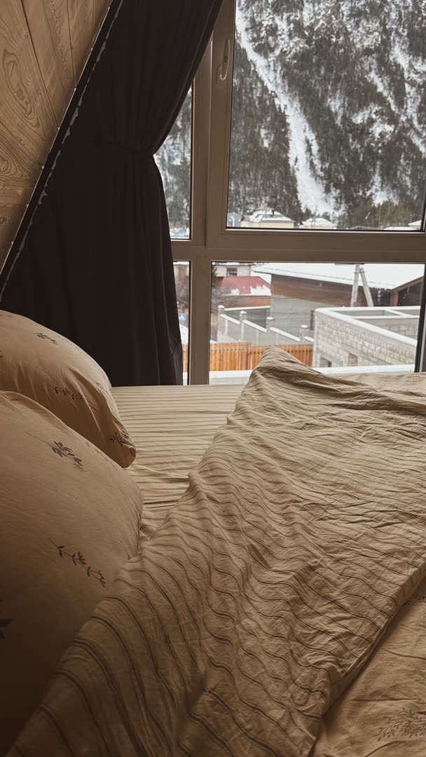 Снять домик в Приэльбрусье — A-frame с видом на горы